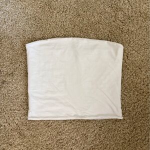 Brandy Melville White Strapless Tube Top